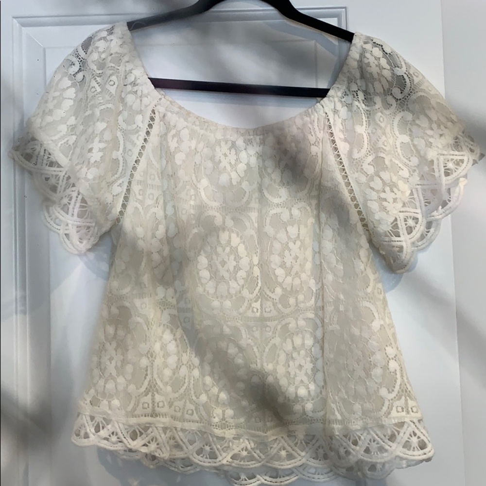 Bb Dakota lace blouse small